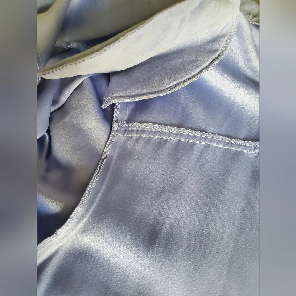 Erin London Shacket‎ Medium Lilac Faux Suede Button Down Layering Office Church